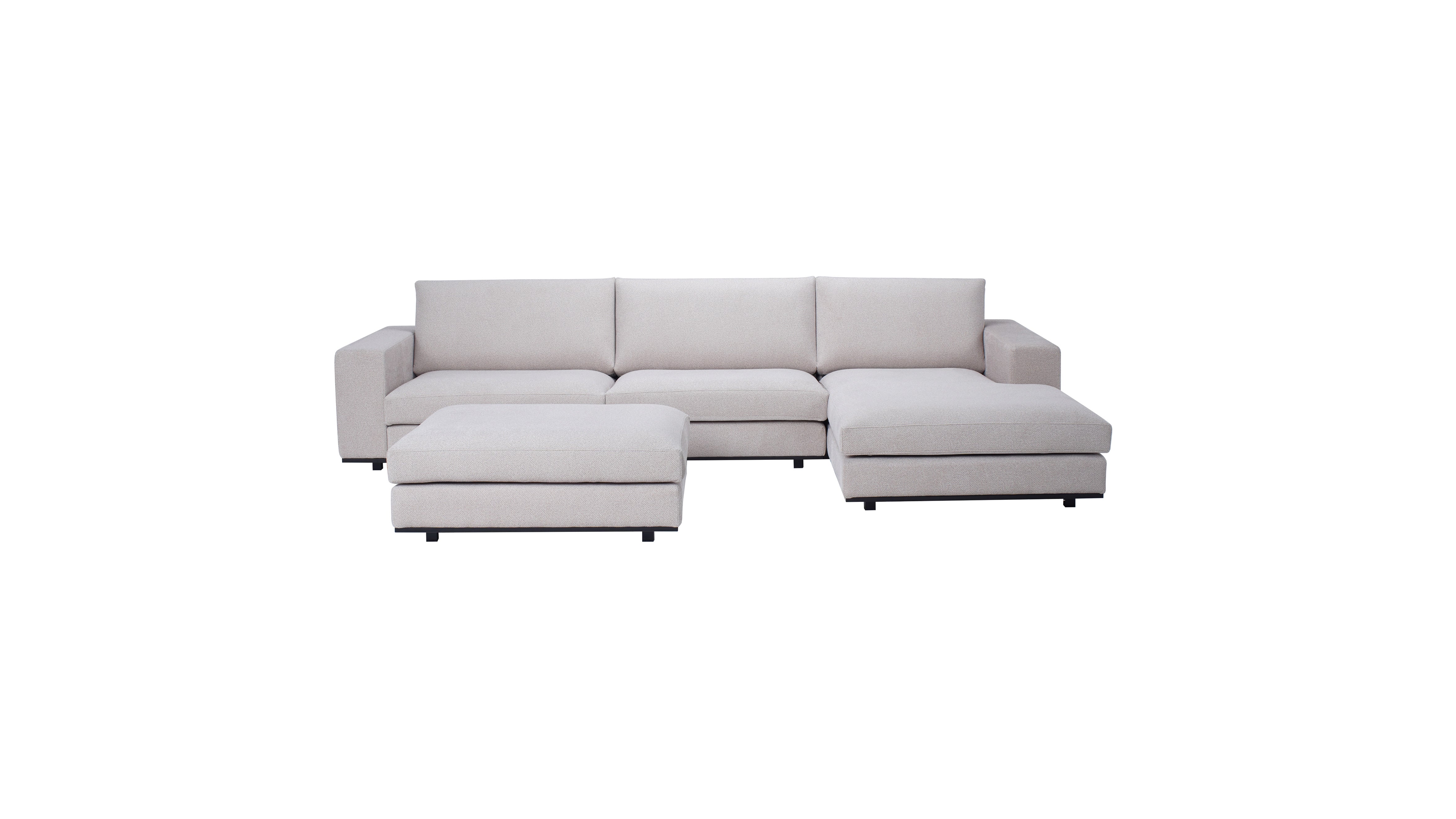 Grandio modular corner sofa and ottoman