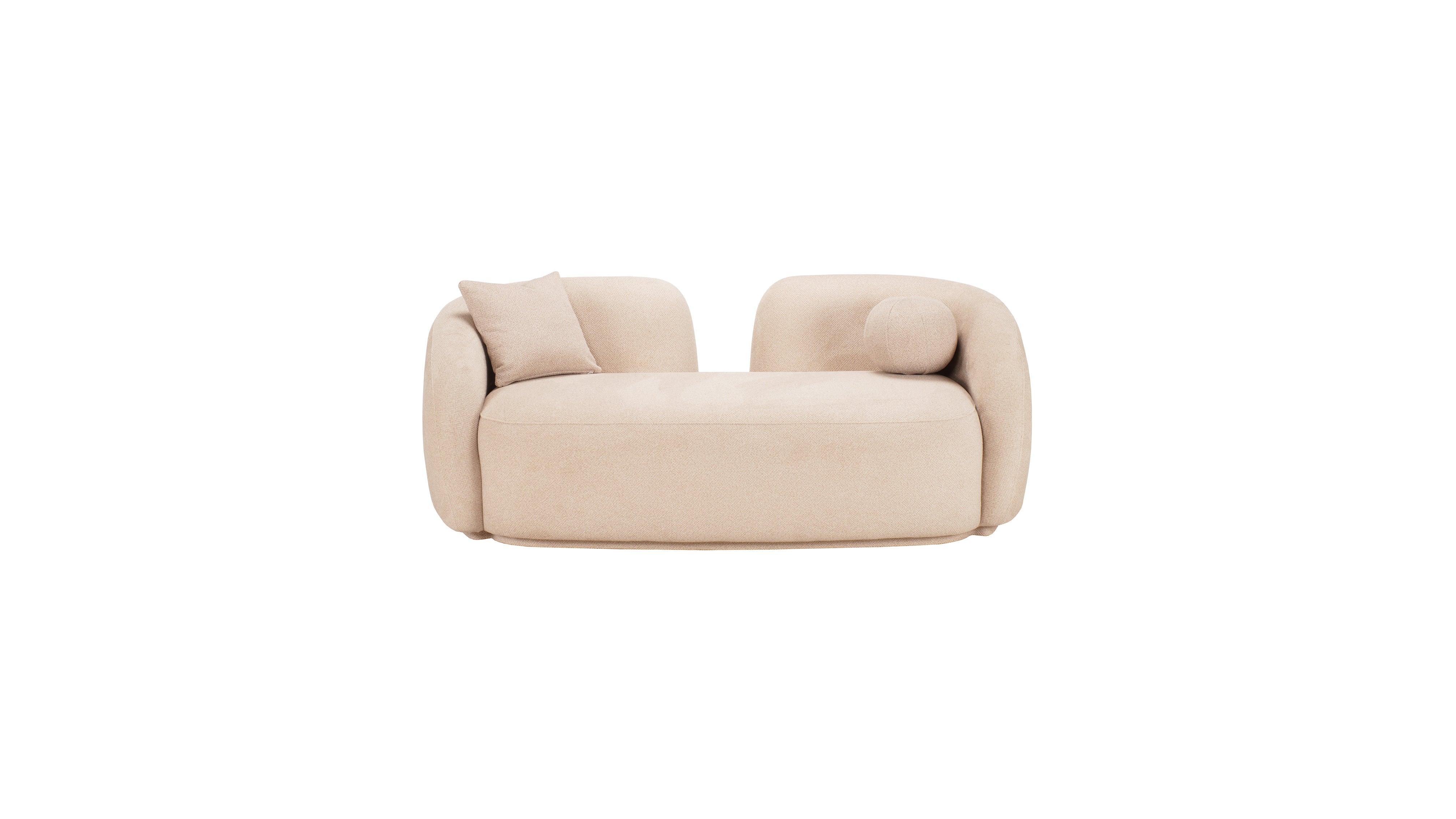 Bourbon bouclé mirror 2 seater sofa