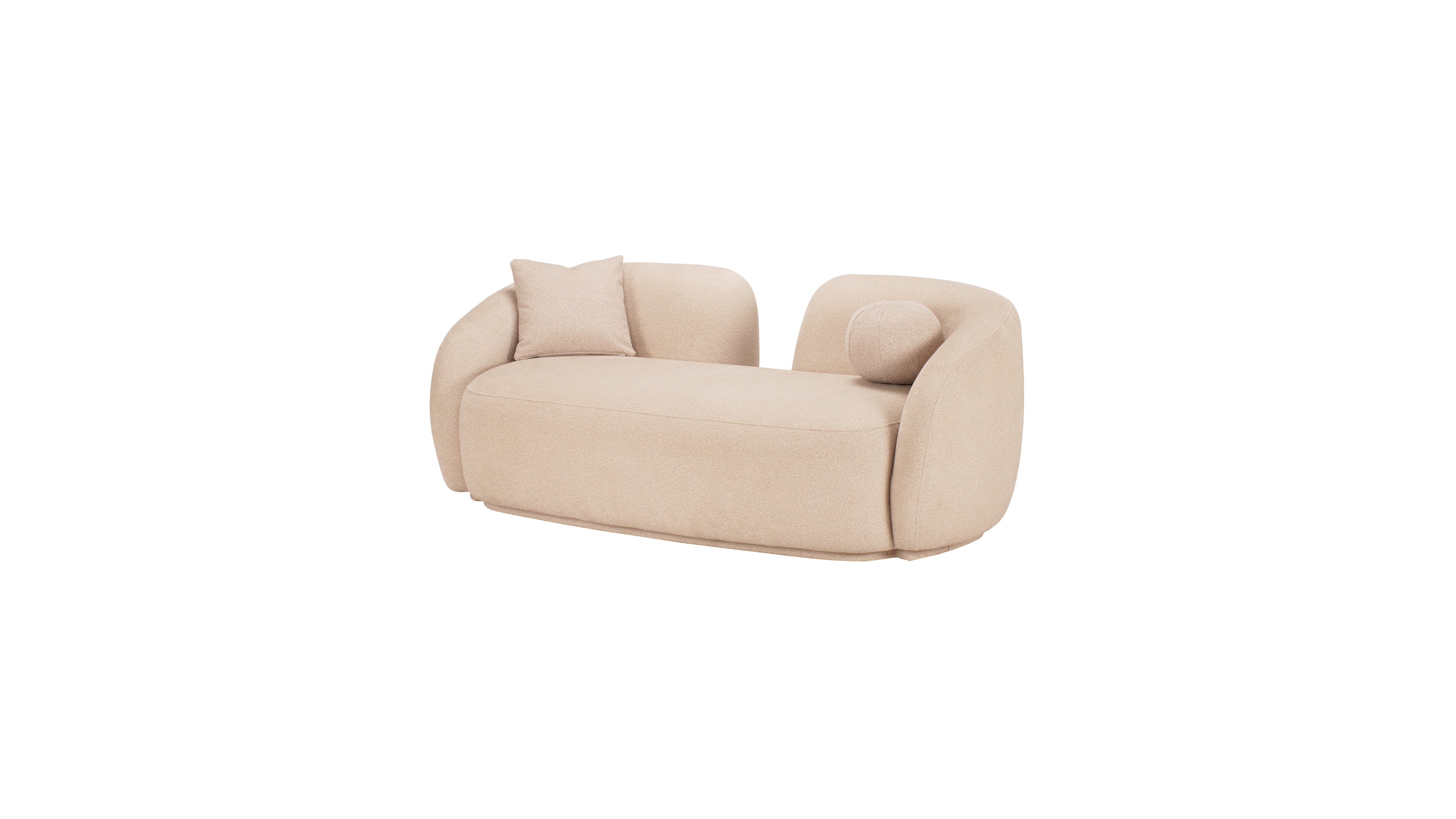 Bourbon bouclé mirror 2 seater sofa