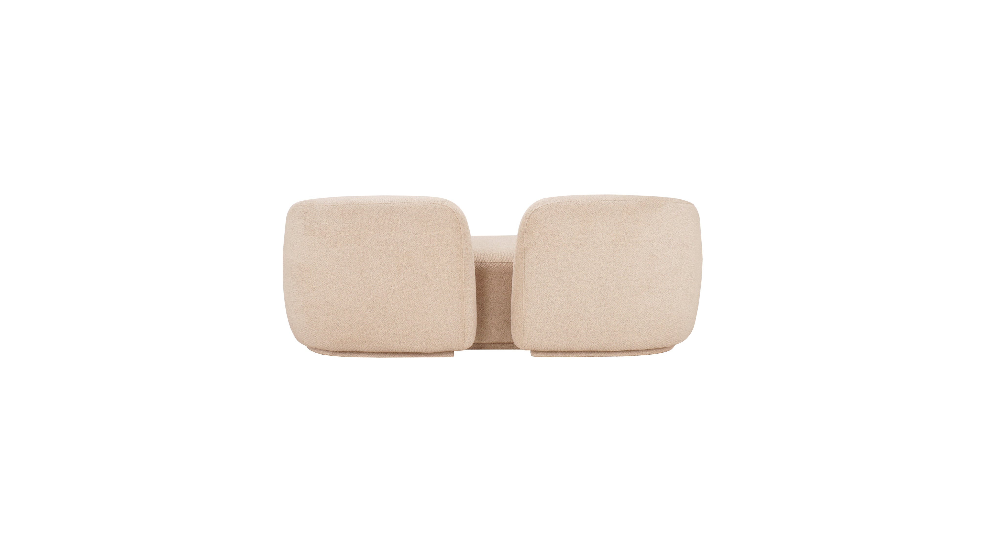 Bourbon bouclé mirror 2 seater sofa