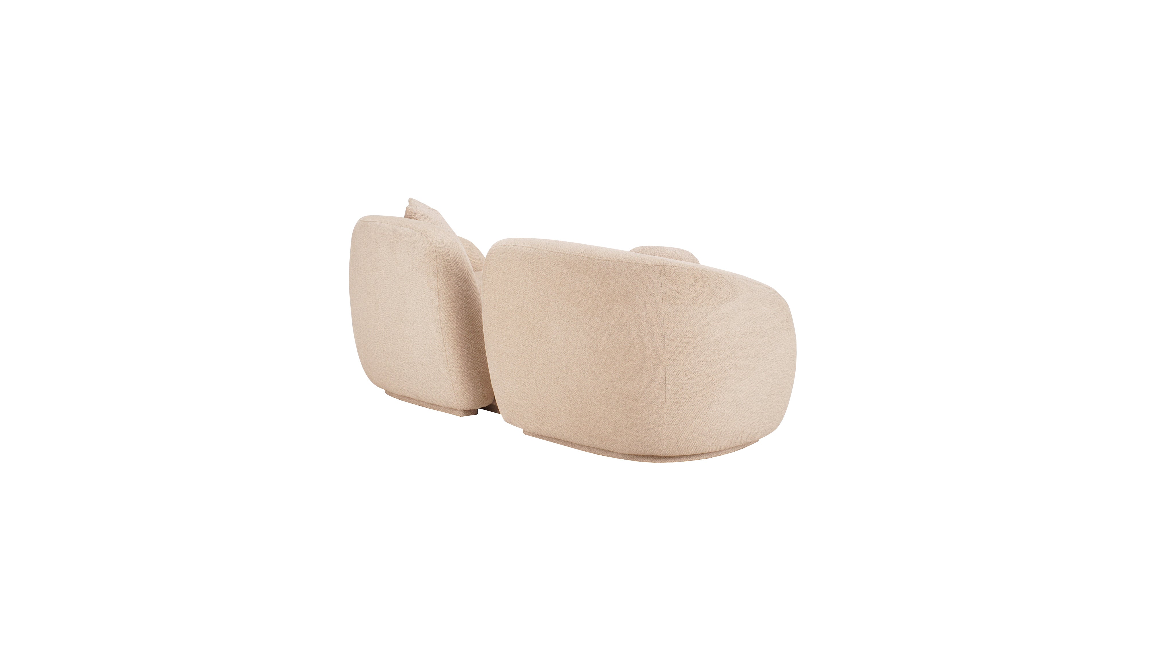 Bourbon bouclé mirror 2 seater sofa