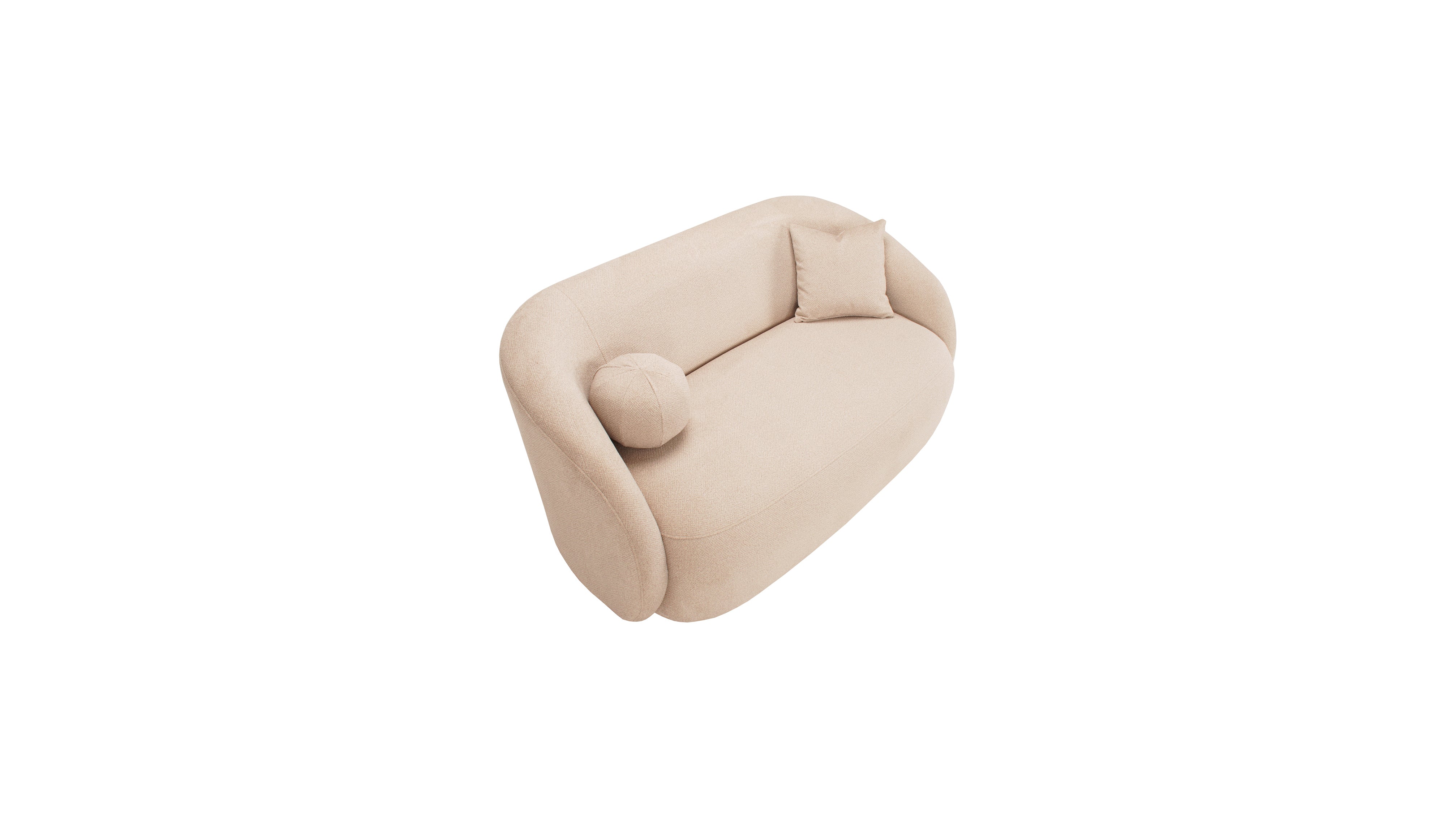 Bourbon bouclé 2 seater sofa