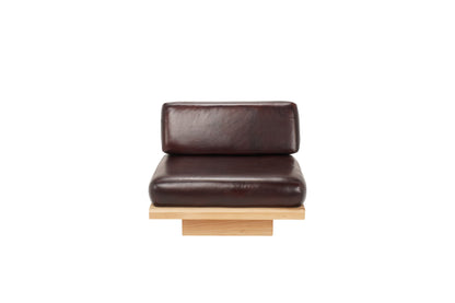 Mokuno leather S lounge armchair