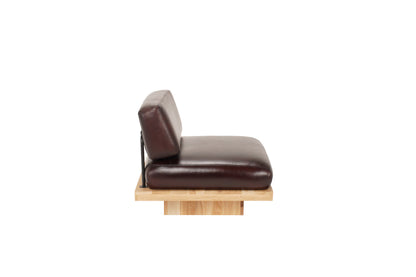 Mokuno leather L lounge armchair