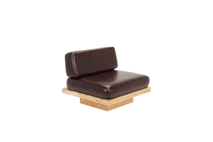 Mokuno leather S lounge armchair