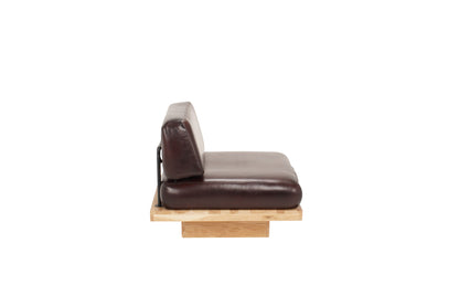 Mokuno leather S lounge armchair