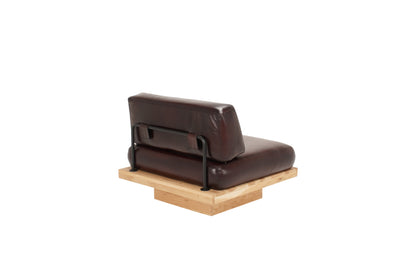 Mokuno leather S lounge armchair