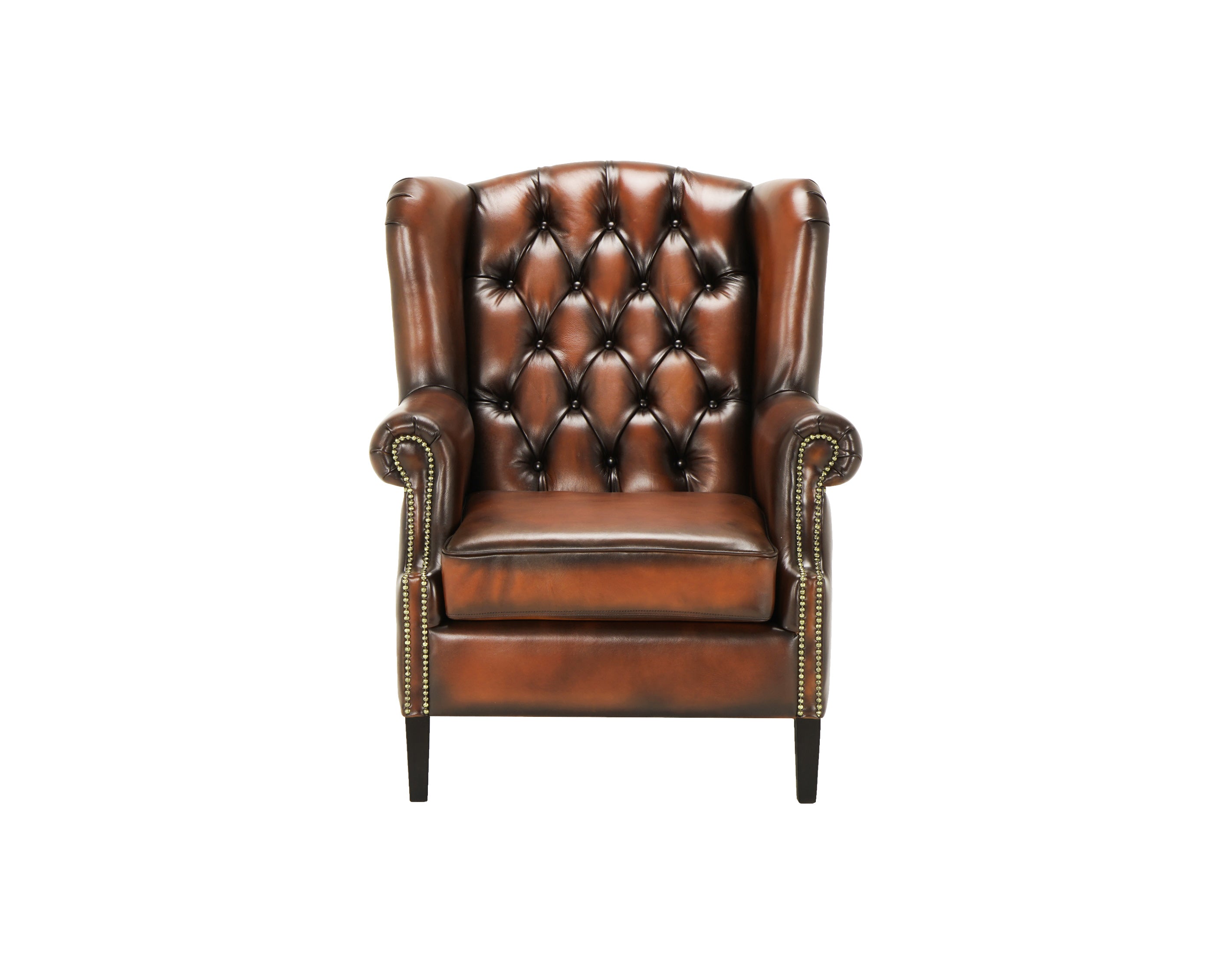 Fotoliu din piele Chesterfield Hemingway Light Legend