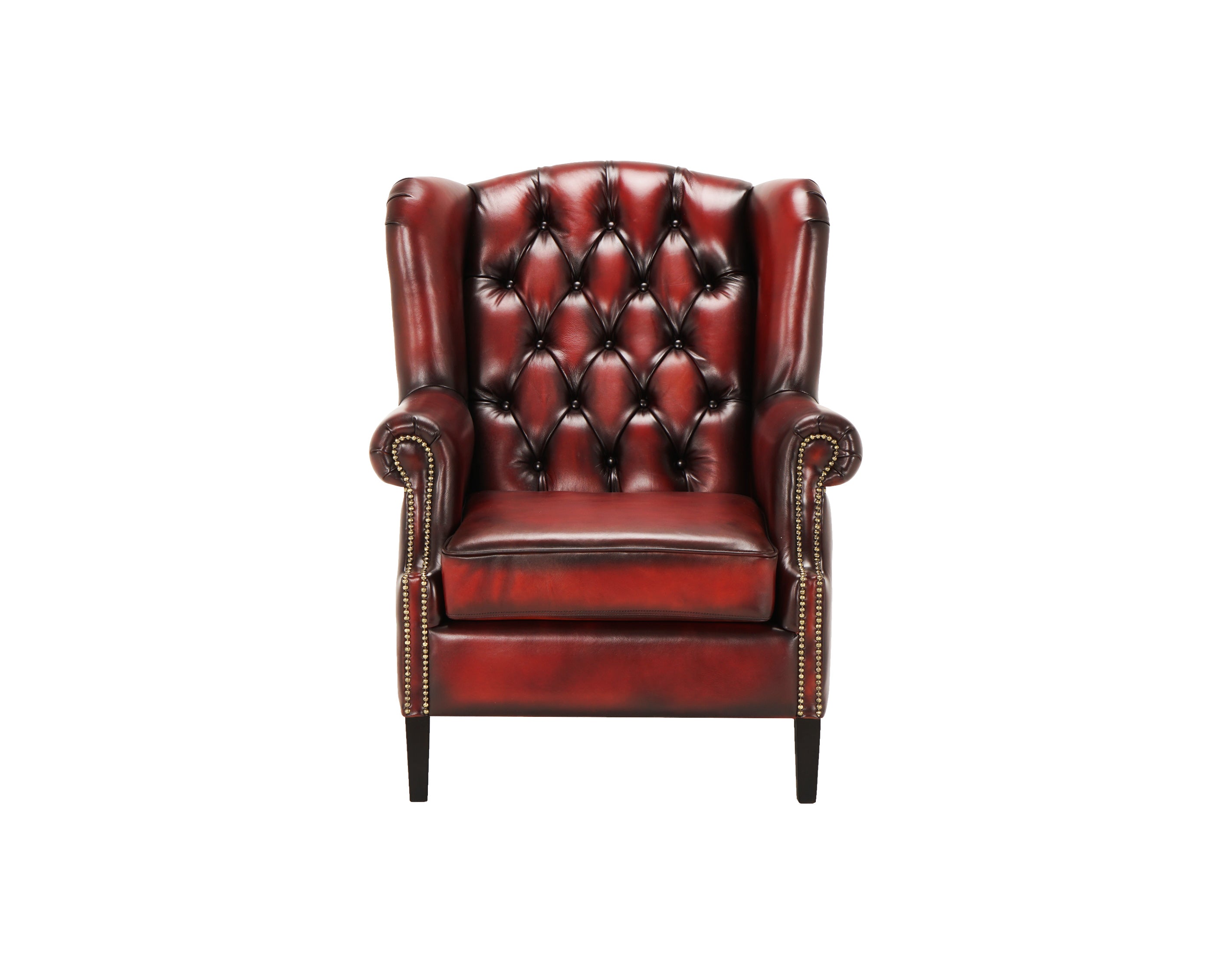 Fotoliu din piele Chesterfield Hemingway Flame Legend