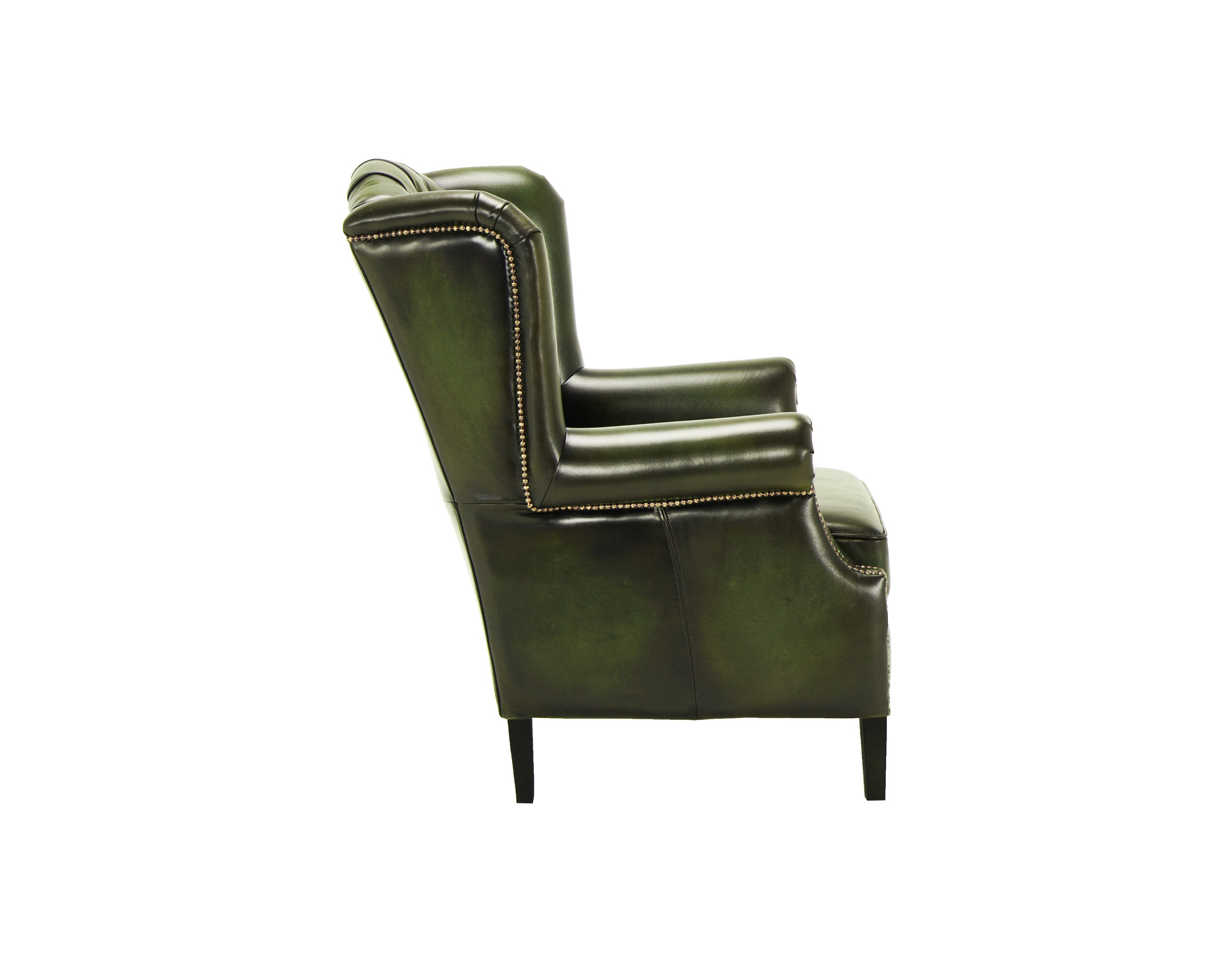 Fotoliu din piele Chesterfield Hemingway Moss Legend