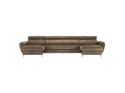 Balthazar velvet U shape sofa