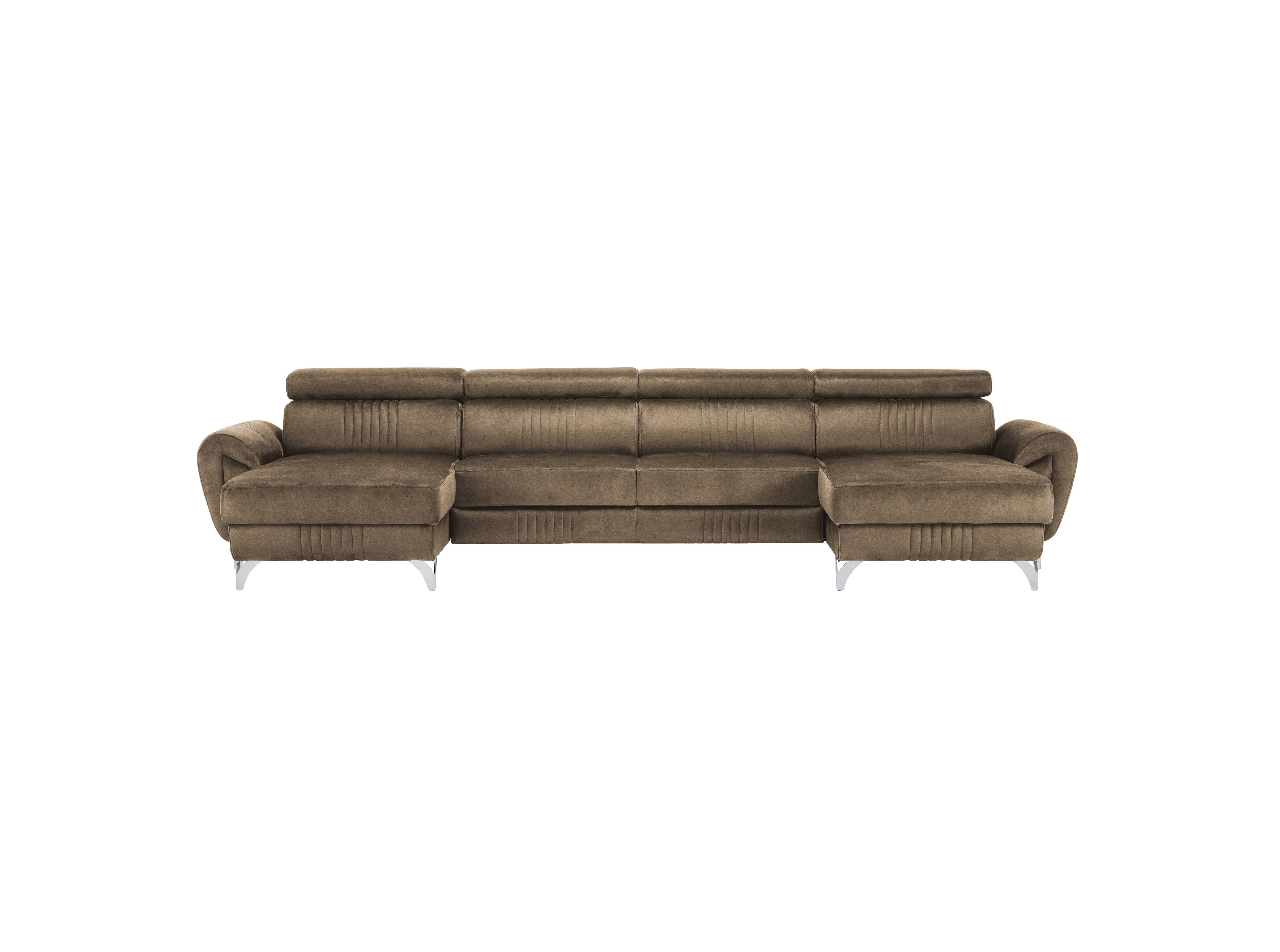 Balthazar velvet U shape sofa