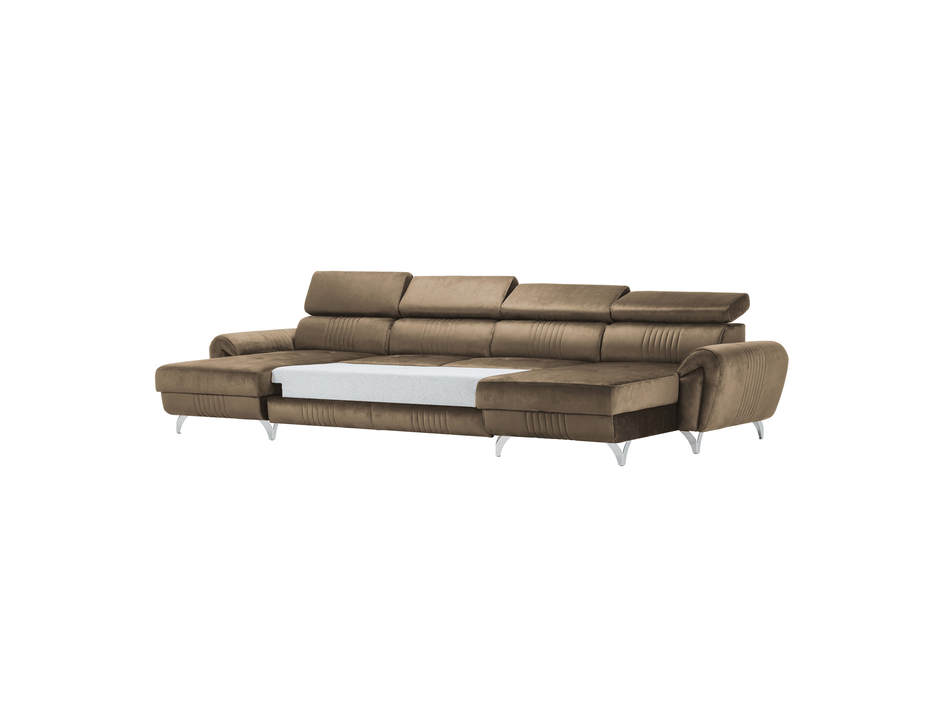 Balthazar velvet U shape sofa