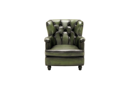 Fotoliu din piele Chesterfield Monark Moss Vintage
