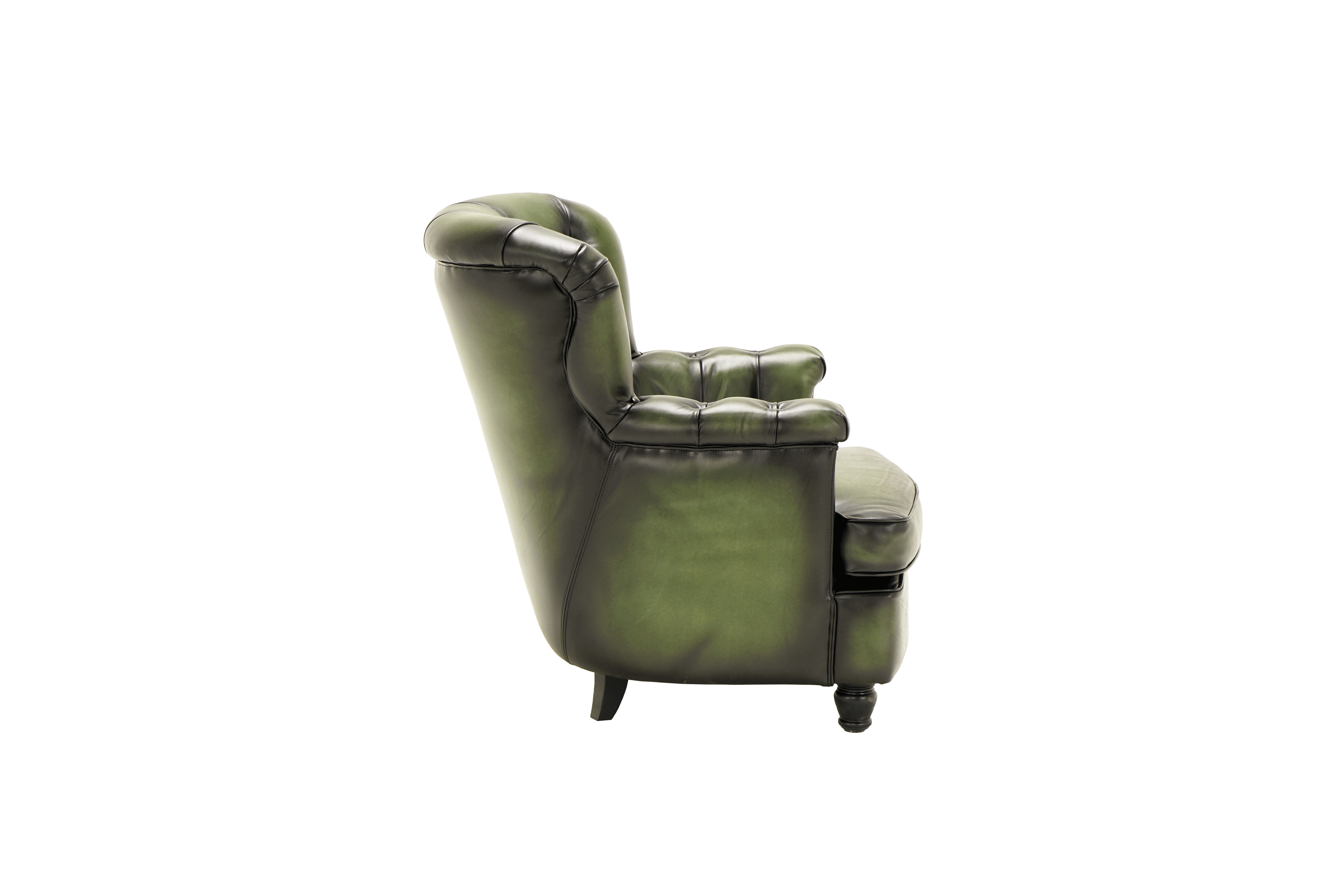 Monark Moss Vintage leather armchair