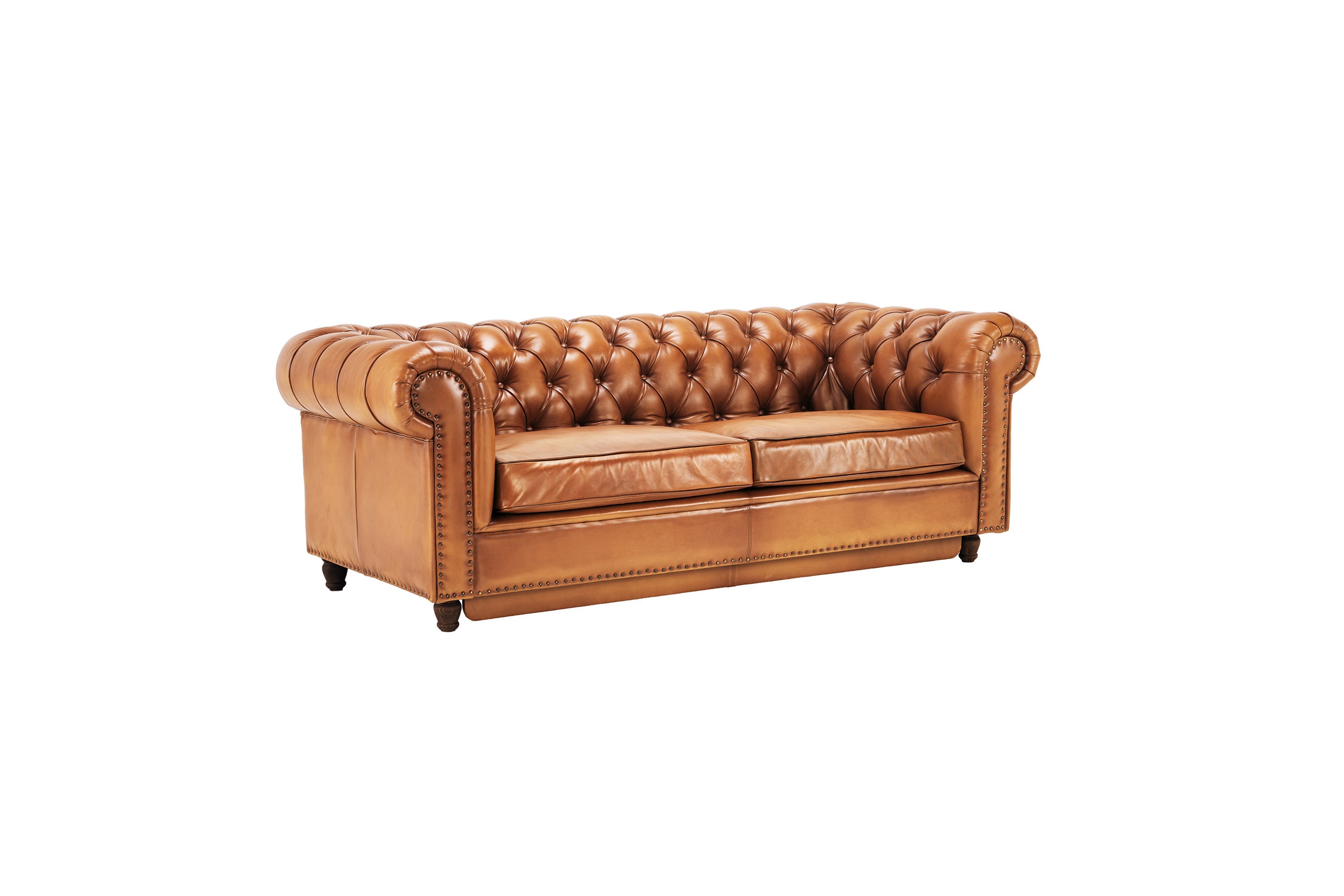 Canapea extensibila din piele Chesterfield Austen 220 cm