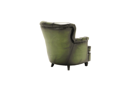 Fotoliu din piele Chesterfield Monark Moss Vintage