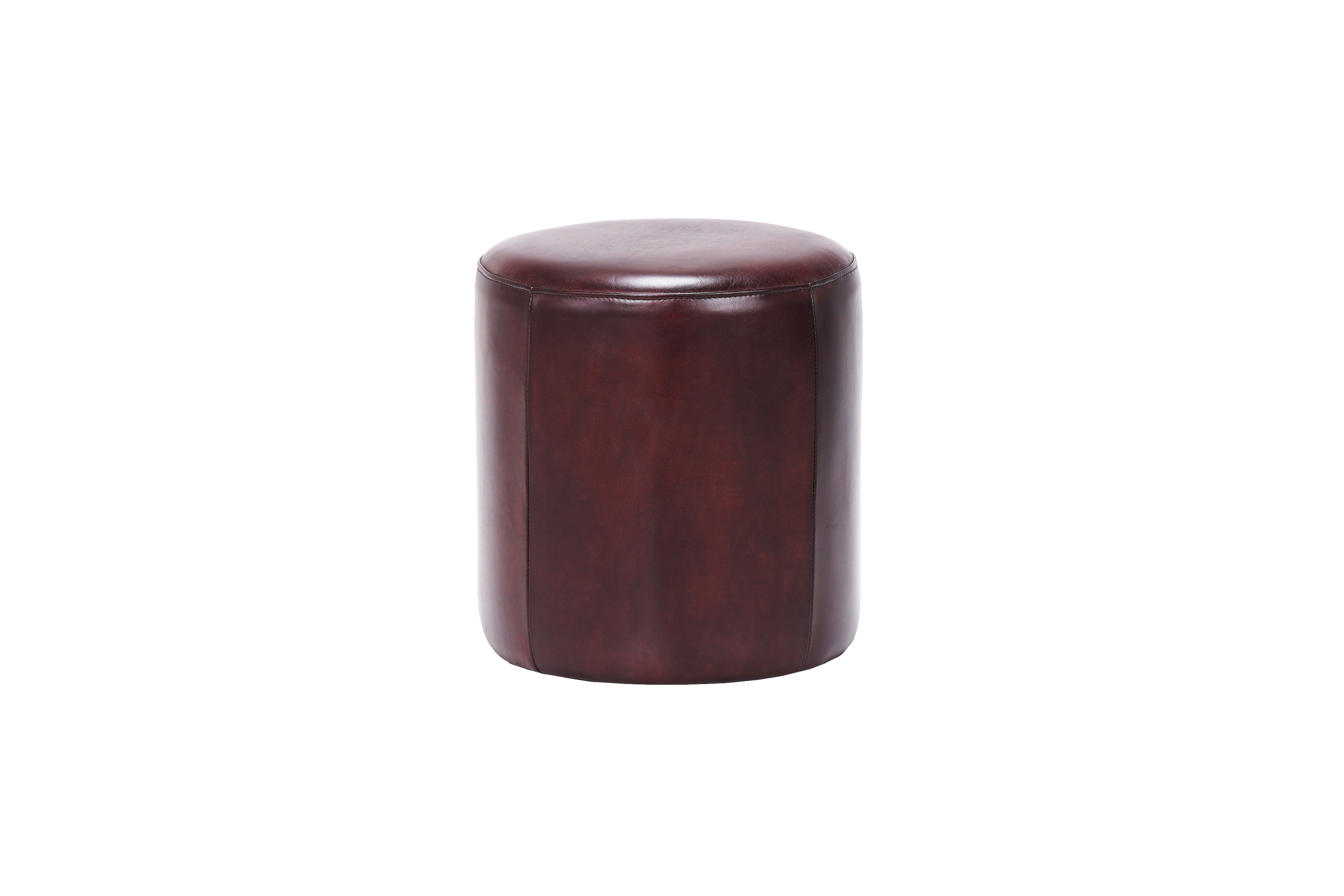 Taburet Column din piele