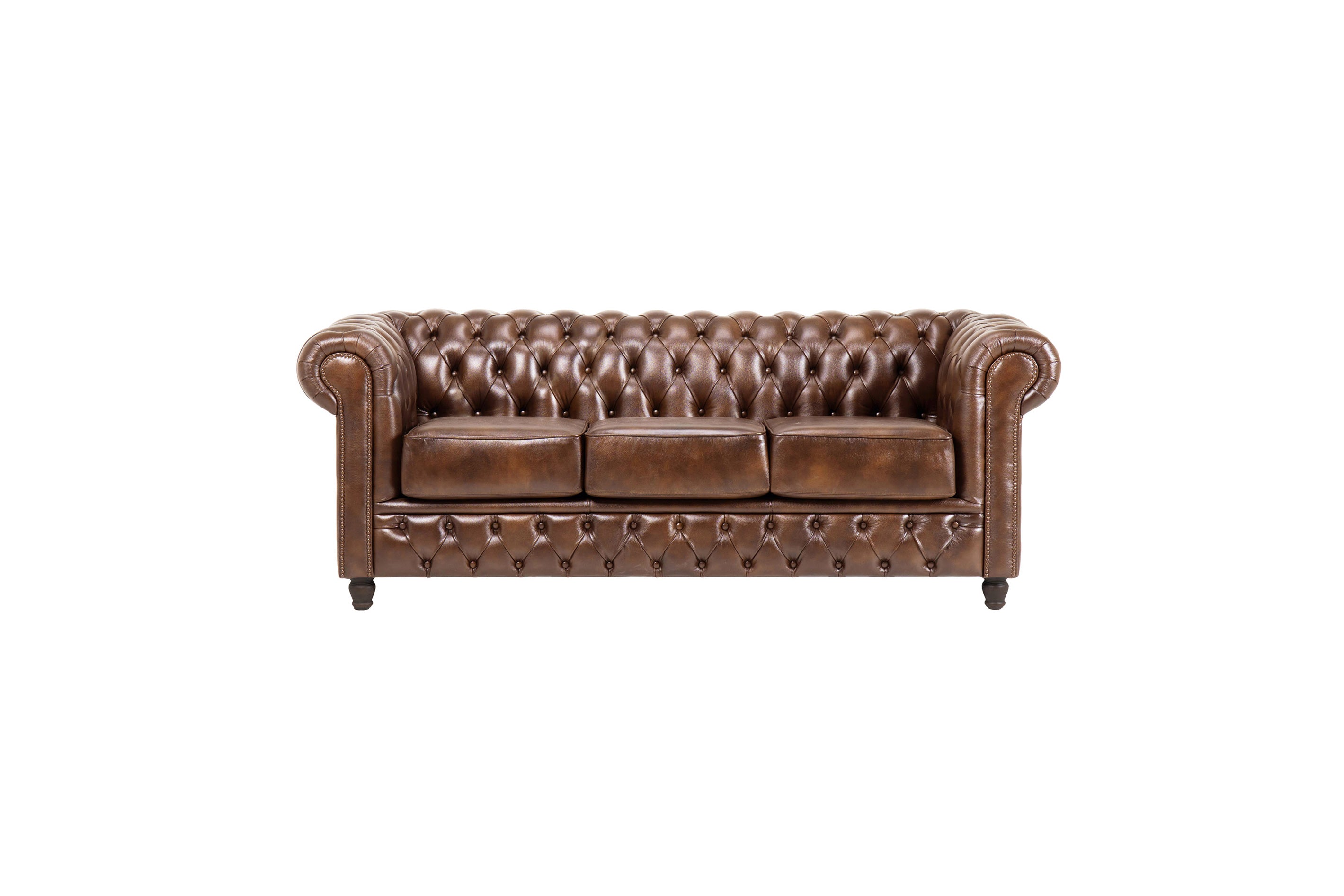 Canapea Chesterfield Fleming din piele