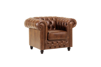 Chesterfield Fleming leather armchair