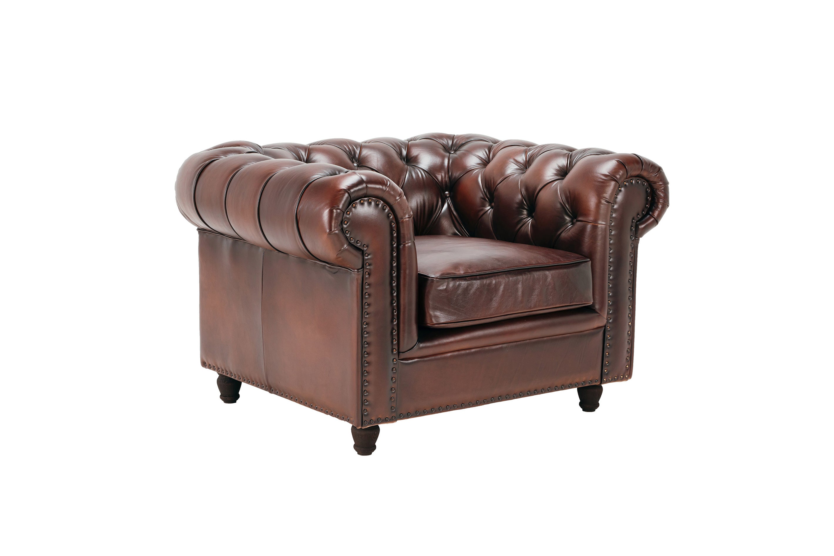 Fotoliu din piele Chesterfield Austen