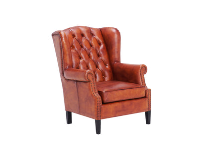 Hemingway leather armchair