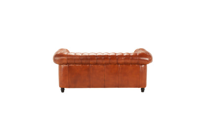 Canapea extensibila din piele Chesterfield Fleming 190 cm