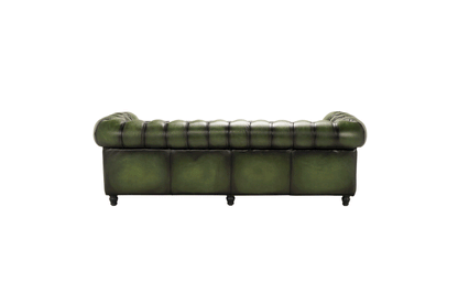 Canapea Chesterfield Austen din piele Vintage Moss