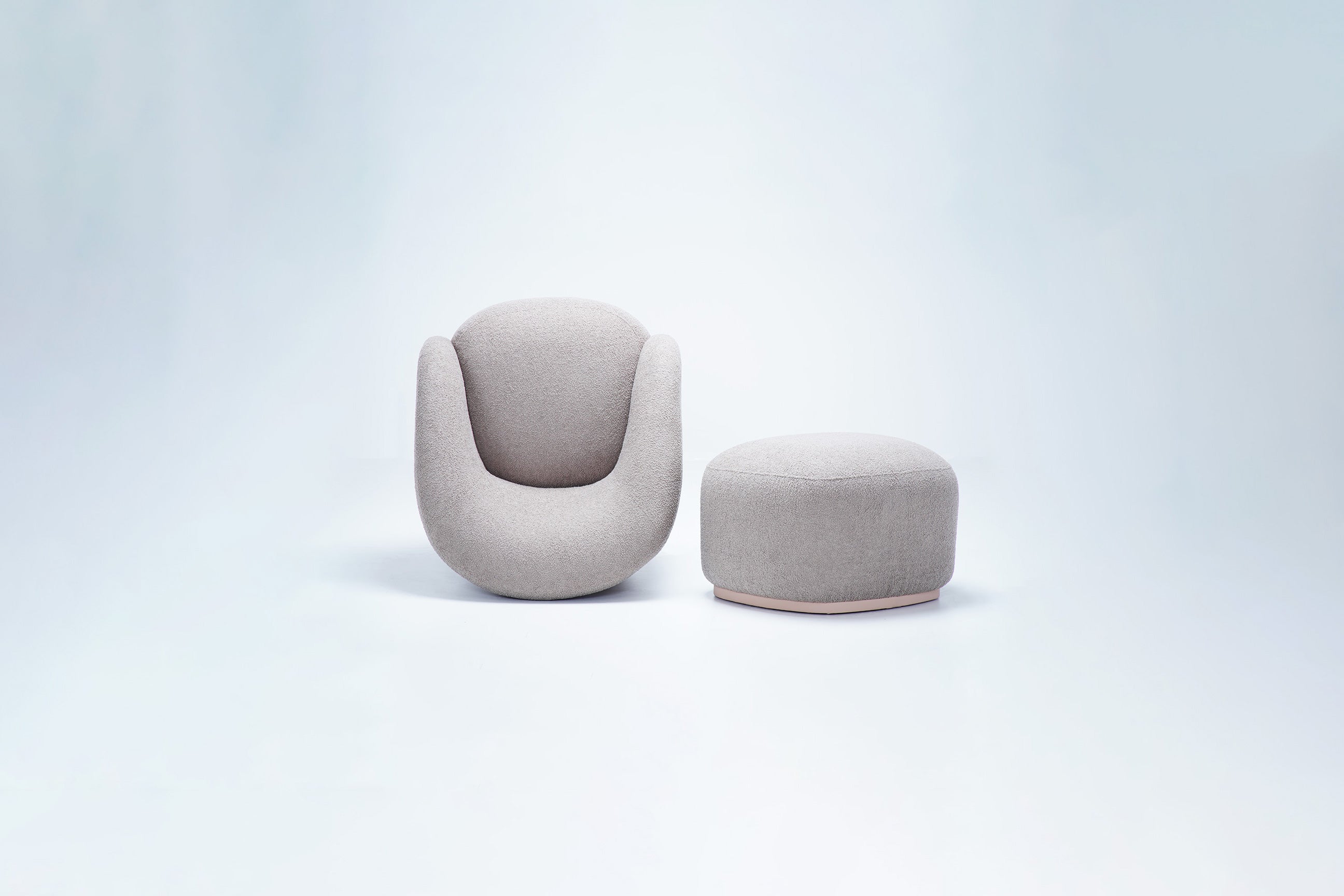 Fabric ottomans