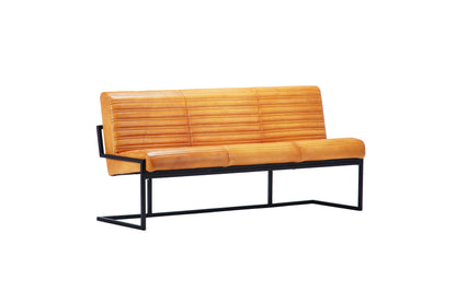 Bancă din piele Nomad Ribbed Comfort