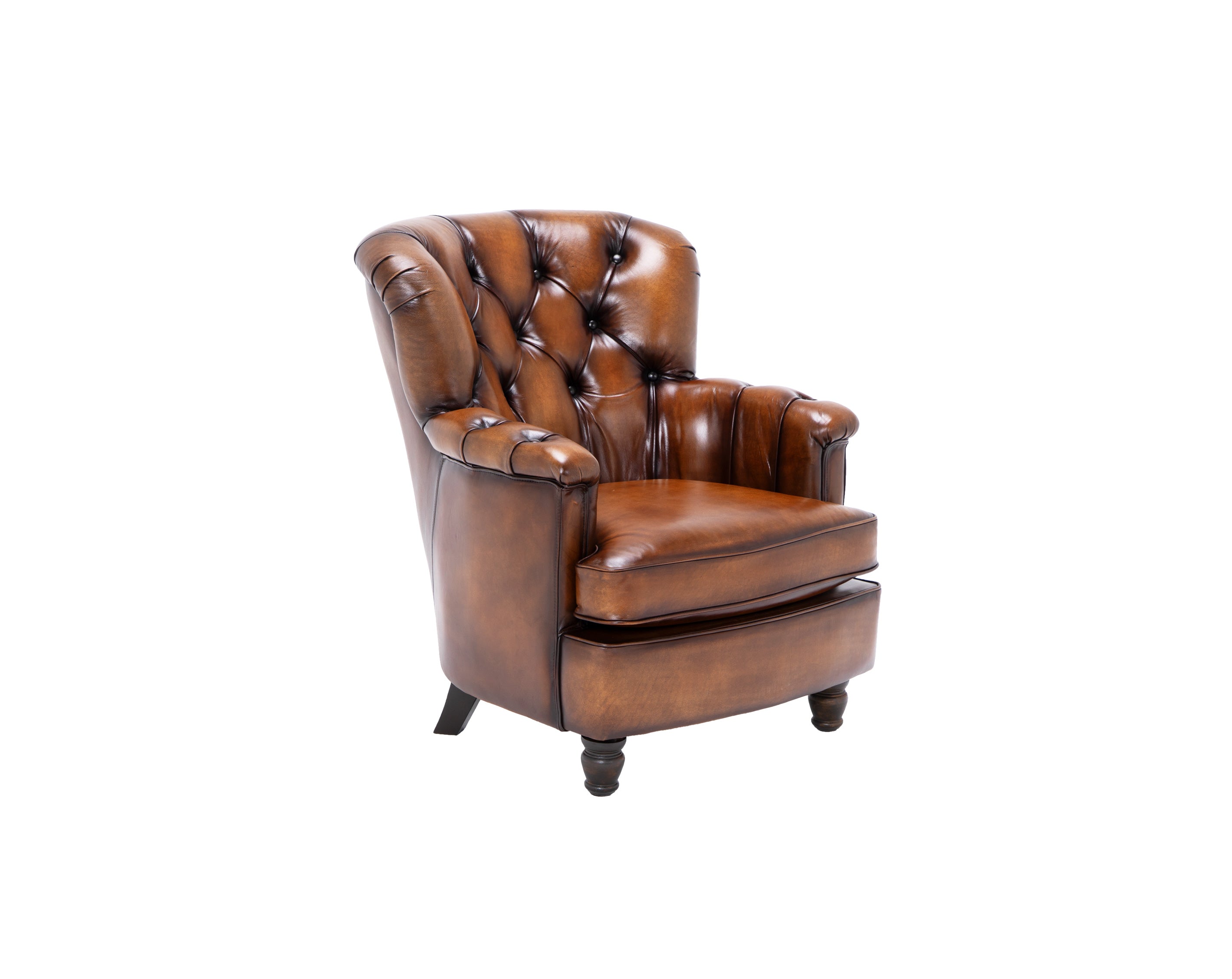 Fotoliu din piele Chesterfield Hemingway Light Legend